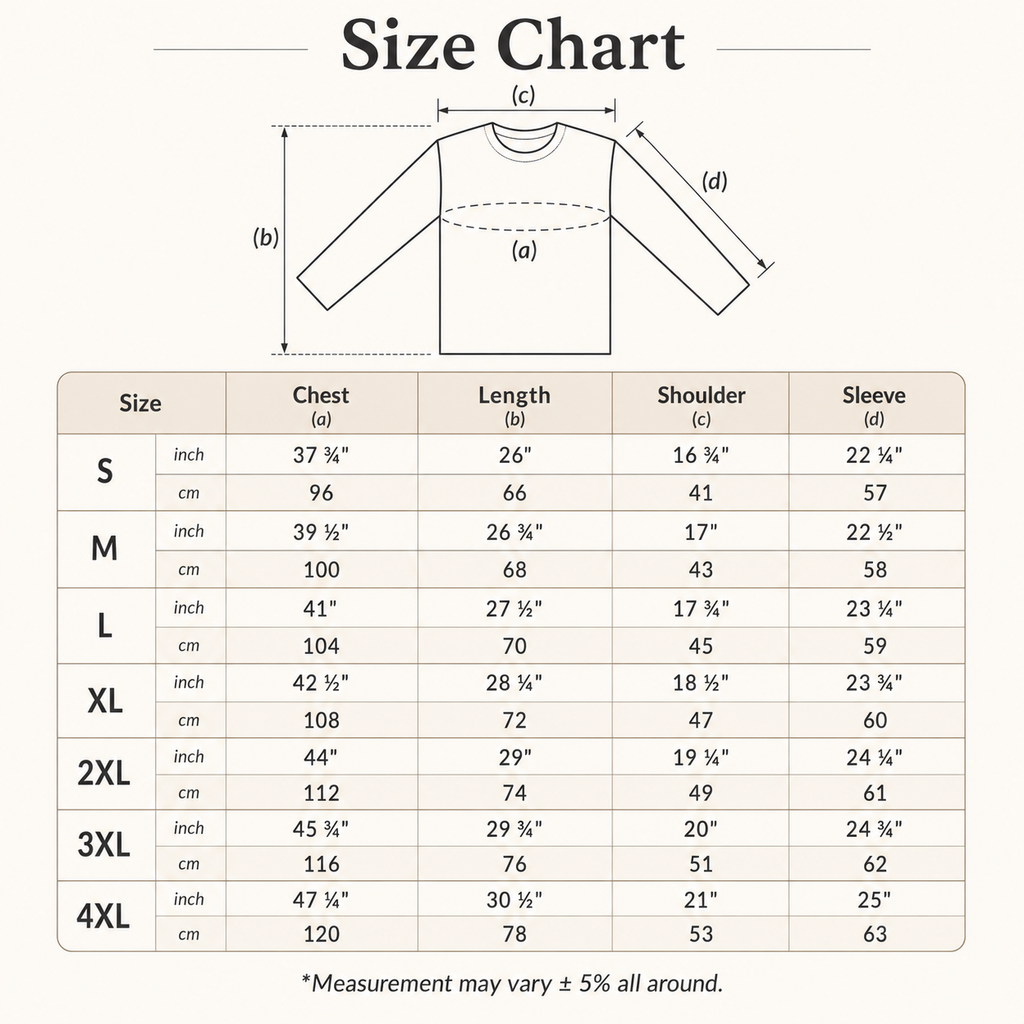 (230gsm) Long Sleeve Premium Cotton T-Shirt Regular Fit