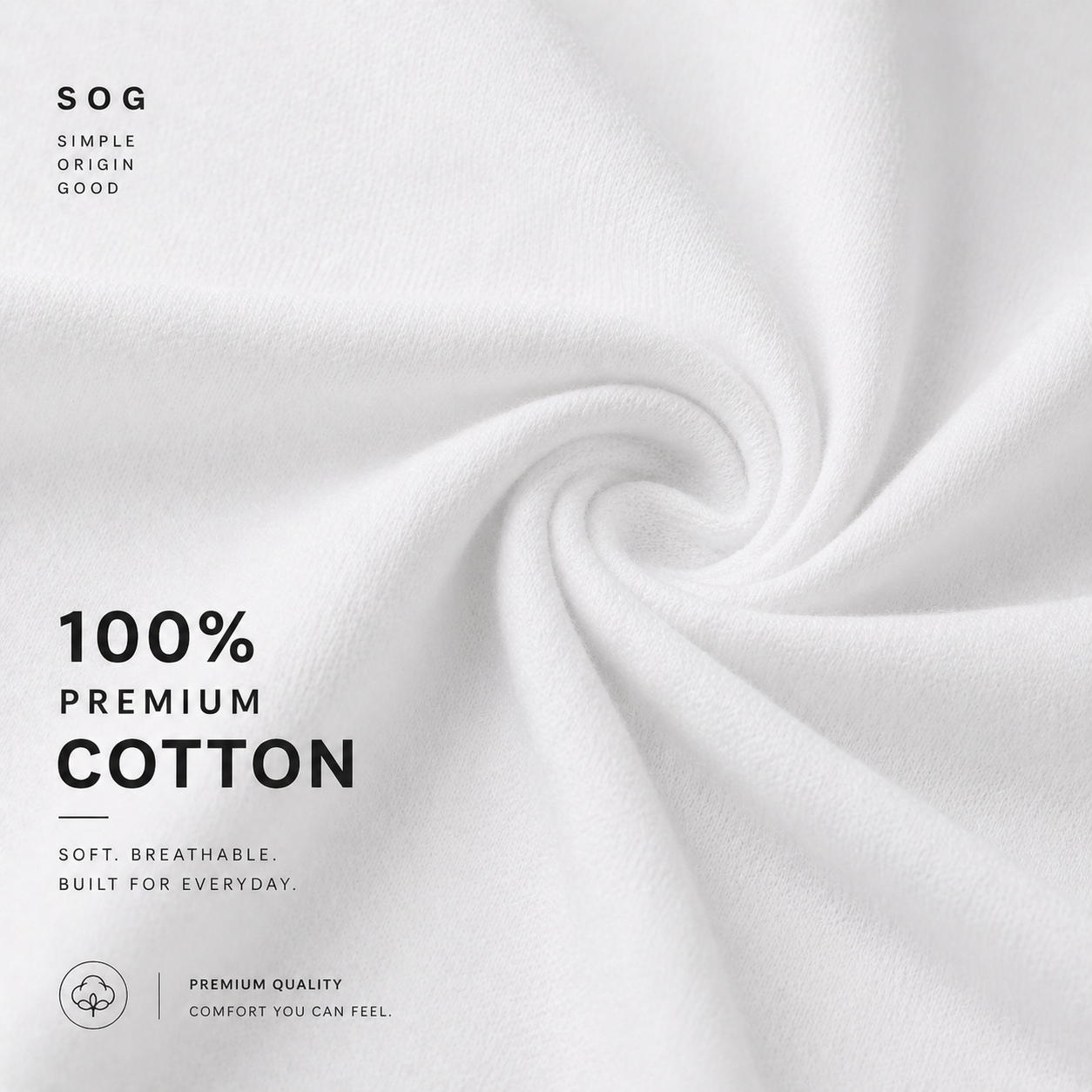 (180gsm) Premium 100% Cotton T-Shirt Plain Tailored Fit Round Neck T-Shirt