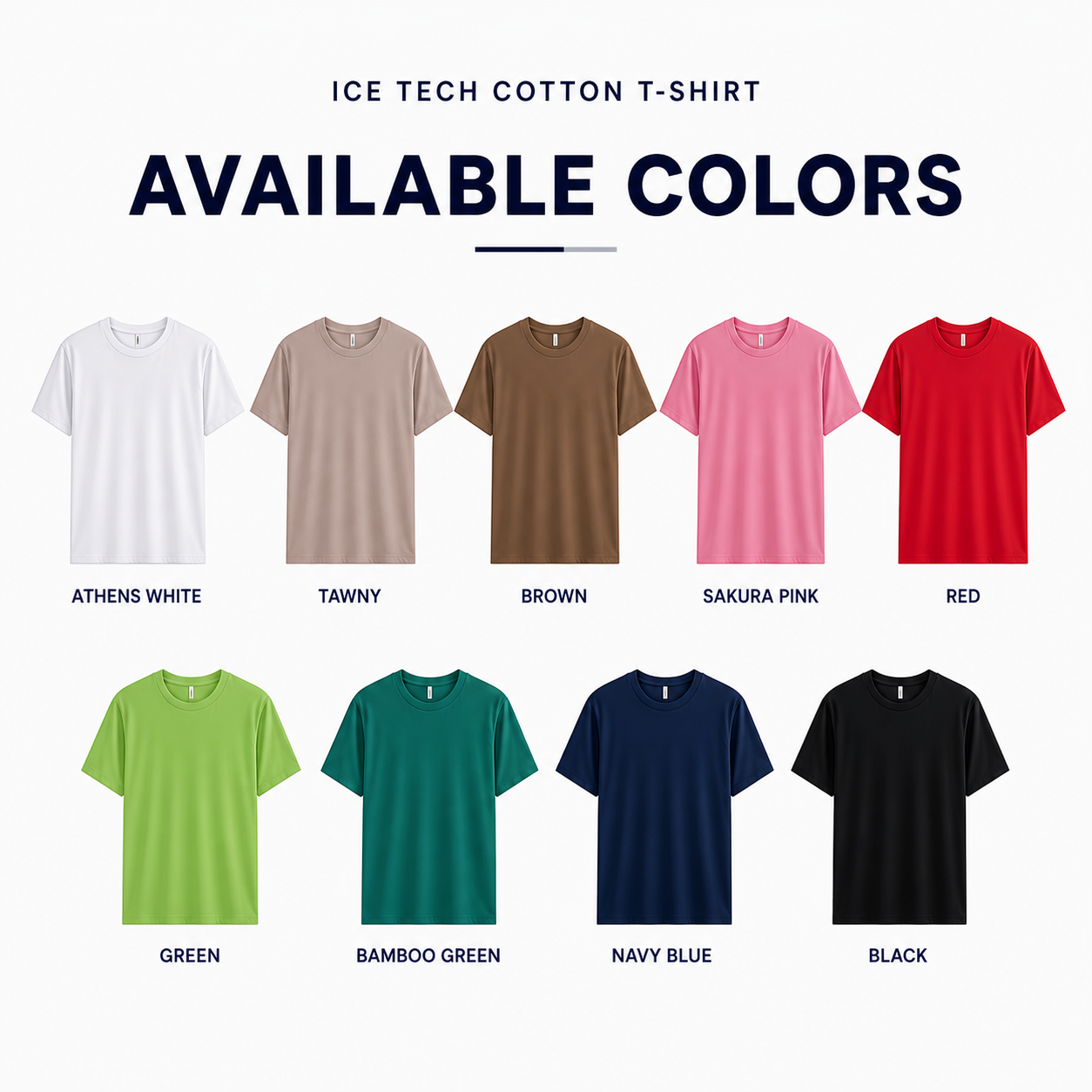 (210gsm) Icetech Cotton Cooling T-Shirt Regular Fit